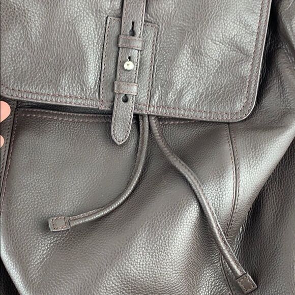 Cole Haan Pebbled Leather Backpack - Picture 6 of 10